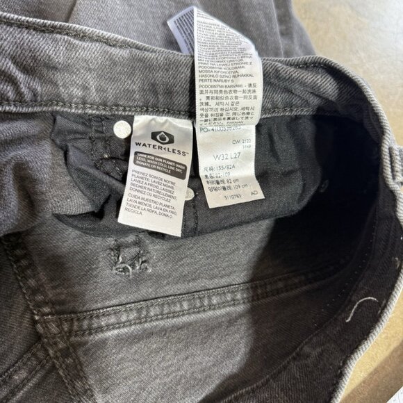 Levis Silver Tab Mom Jeans Womens 32x27 Blue Denim High Rise Dark Wash - Picture 7 of 11